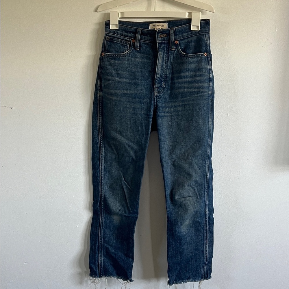 Madewell Classic Stovepipe Blue Denim Jeans